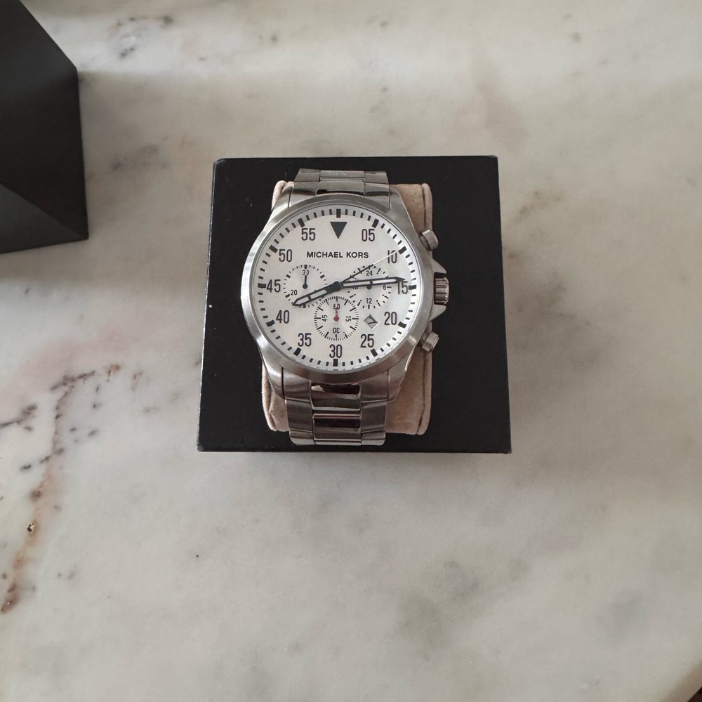 Michael Kors Silver Chronograph Watch